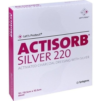 ACTISORB 220 Silver 10,5x10,5 cm steril Kompressen