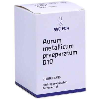 AURUM METALLICUM PRAEPARATUM D 10 Trituration