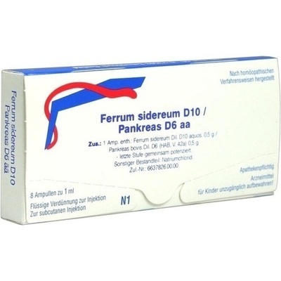 FERRUM SIDEREUM D 10/Pankreas D 6 aa Ampullen