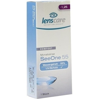 LENSCARE SeeOne 55 Monatslinse -1,25 dpt