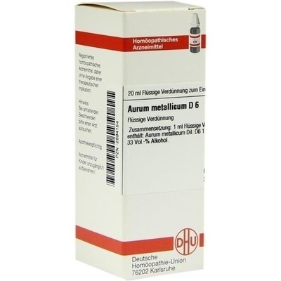 AURUM METALLICUM D 6 Dilution - package_sizes: 20 ml