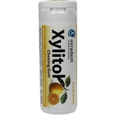 MIRADENT Xylitol Zahnpflegekaugummi Frucht