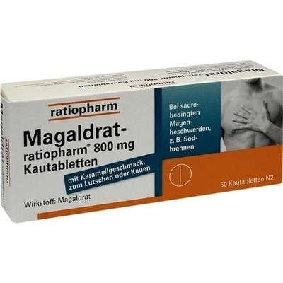 MAGALDRATratiopharm 800 mg Tabletten package_sizes 50 St