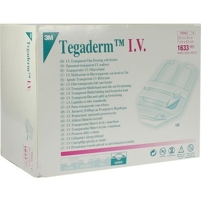 TEGADERM I.V. Transpar.Verb.7x8,5 cm 1633