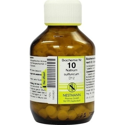 BIOCHEMIE 10 Natrium sulfuricum D 12 Tabletten BIOCHEMIE 10 Natrium sulfuricum D 12 Tabletten