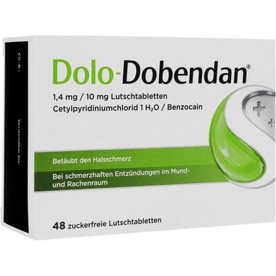 DOLO-DOBENDAN 1,4 mg/10 mg Lutschtabletten DOLO-DOBENDAN 1,4 mg/10 mg Lutschtabletten