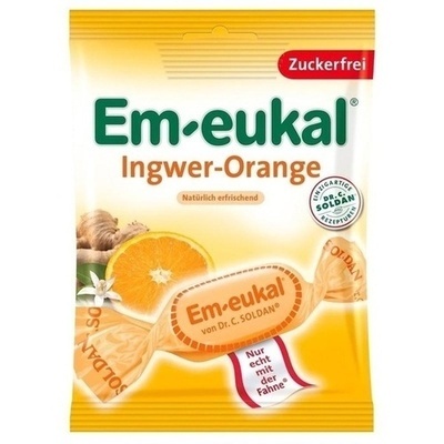 EM EUKAL Bonbons Ingwer Orange zuckerfrei EM EUKAL Bonbons Ingwer Orange zuckerfrei