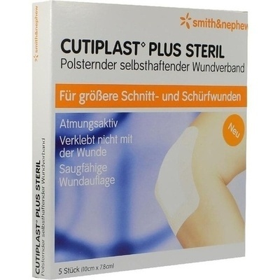 CUTIPLAST Plus steril 7,8x10 cm Verband