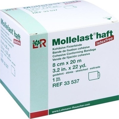 MOLLELAST haft Binden latexfrei 8 cmx20 m weiß