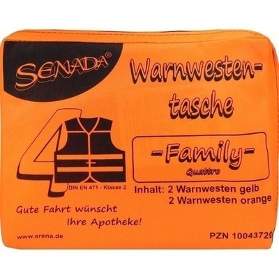 SENADA Warnweste orange Family Tasche