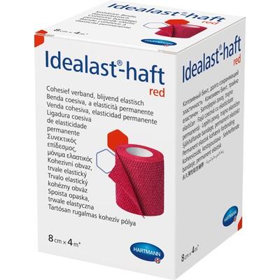 IDEALAST-haft color Binde 8 cmx4 m rot
