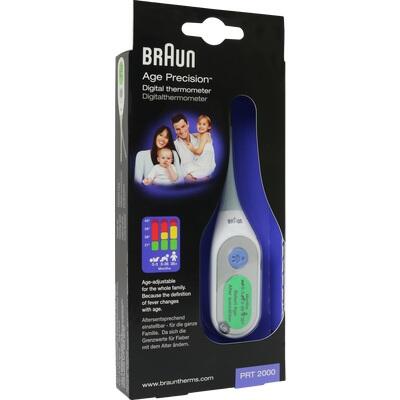 BRAUN THERMOMETER digital AgePrecision PRT2000 BRAUN THERMOMETER digital AgePrecision PRT2000