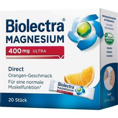 BIOLECTRA Magnesium 400 mg ultra Direct Orange