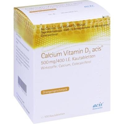 CALCIUM VITAMIN D3 acis 500 mg/400 I.E. Kautabl.