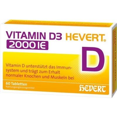 VITAMIN D3 HEVERT 2.000 I.E. Tabletten
