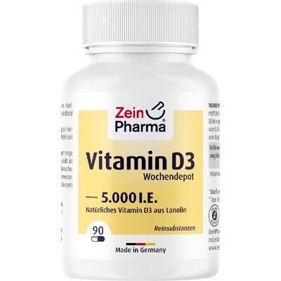 VITAMIN D3 5.000 I.E. Wochendepot Kapseln