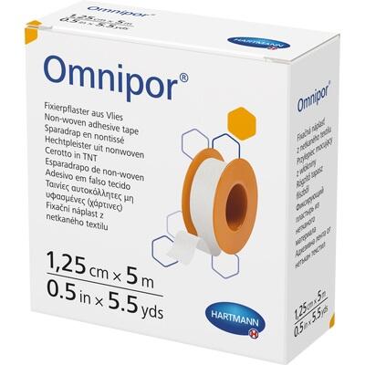 OMNIPOR Fixierpflaster Vlies 1,25 cmx5 m