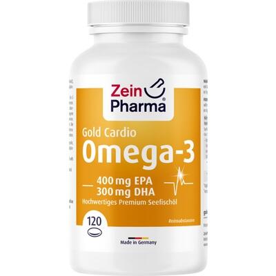 OMEGA-3 Gold Herz DHA 300mg/EPA 400mg Softgel-Kap.