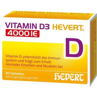 VITAMIN D3 HEVERT 4.000 I.E. Tabletten VITAMIN D3 HEVERT 4.000 I.E. Tabletten