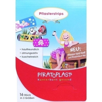 PIRATOPLAST Mädchen Pflasterstrips 3 Größen