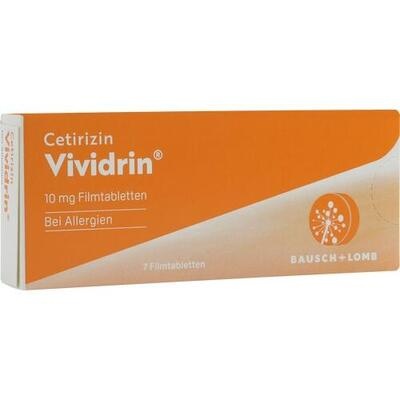 CETIRIZIN Vividrin 10 mg Filmtabletten CETIRIZIN Vividrin 10 mg Filmtabletten