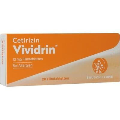 CETIRIZIN Vividrin 10 mg Filmtabletten CETIRIZIN Vividrin 10 mg Filmtabletten