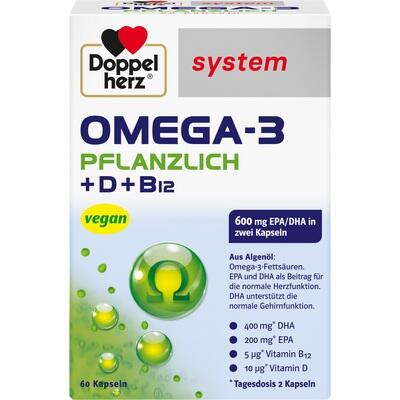DOPPELHERZ Omega-3 pflanzlich system Kapseln