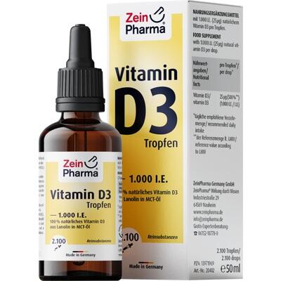 VITAMIN D3 TROPFEN 1.000 I.E. 2100 Tro.ZeinPharma