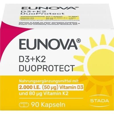 EUNOVA DuoProtect D3+K2 2000 I.E./80 μg Kapseln