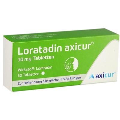 LORATADIN axicur 10 mg Tabletten LORATADIN axicur 10 mg Tabletten