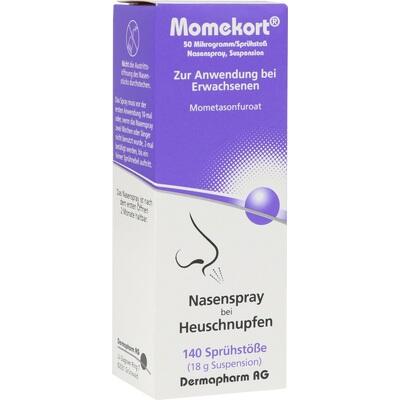 MOMEKORT 50 μg/Sprühst.Nasenspr.Susp.140 Erwachs. MOMEKORT 50 μg/Sprühst.Nasenspr.Susp.140 Erwachs.