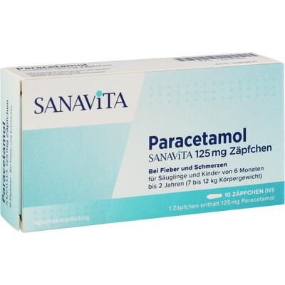 PARACETAMOL SANAViTA 125 mg Zäpfchen