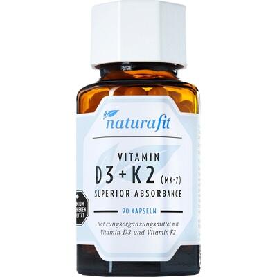 NATURAFIT Vitamin D3+K2 MK-7 superior absorb.Kaps.