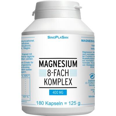 MAGNESIUM 8fach Komplex 400 mg Kapseln