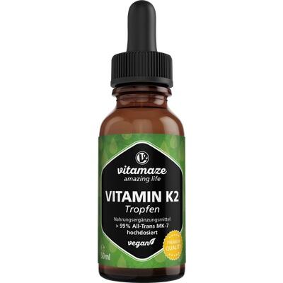 VITAMIN K2 MK7 Tropfen hochdosiert vegan