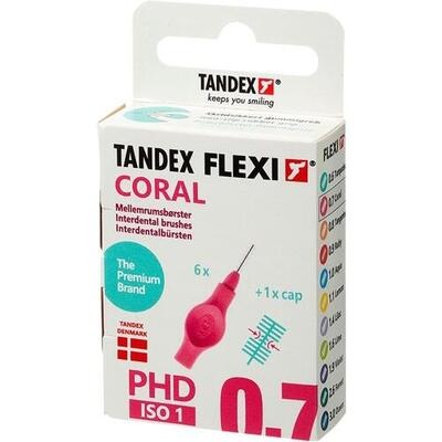 TANDEX FLEXI Interdentalb.PHD 0.7/ISO 1 coral TANDEX FLEXI Interdentalb.PHD 0.7/ISO 1 coral
