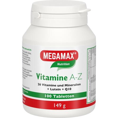 MEGAMAX Vitamine A-Z+Q10+Lutein Tabletten