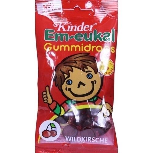 EM-EUKAL Kinder Gummidrops Wildkirsche zuckerhalt.