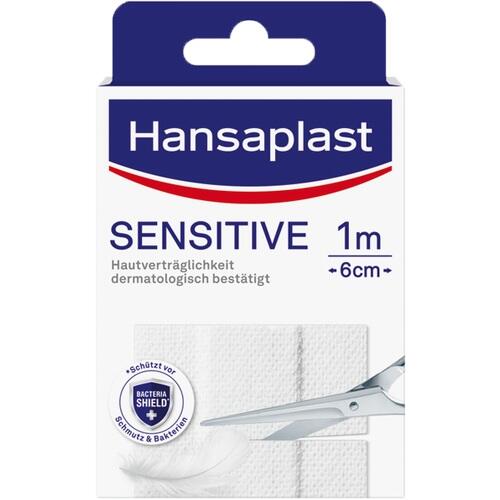 Hansaplast Sensitive 1m × 6cm Pflaster
