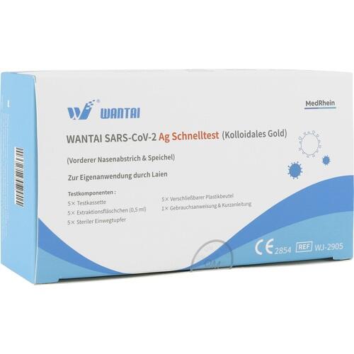 WANTAI SARS-CoV-2 Ag Schnelltest koll.Gold Na/Spei