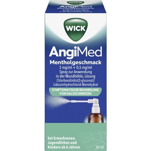 WICK AngiMed Mentholgeschmack 2mg/ml+0,5mg/ml Spr.