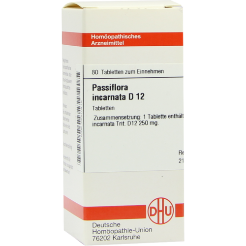 Verpackungsbild(Packshot) von PASSIFLORA INCARNATA D 12 Tabletten