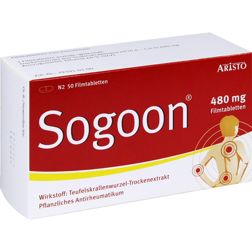 Verpackungsbild(Packshot) von SOGOON 480 mg Filmtabletten