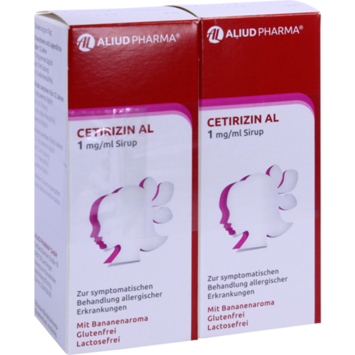 Verpackungsbild(Packshot) von CETIRIZIN AL 1 mg/ml Sirup