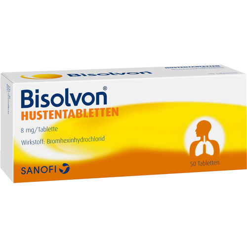 Verpackungsbild(Packshot) von BISOLVON Hustentabletten 8 mg