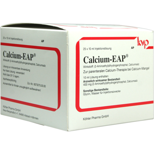 Verpackungsbild(Packshot) von CALCIUM EAP Ampullen