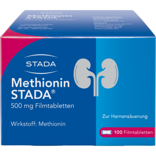 Verpackungsbild(Packshot) von METHIONIN STADA 500 mg Filmtabletten