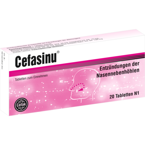 Verpackungsbild(Packshot) von CEFASINU Tabletten