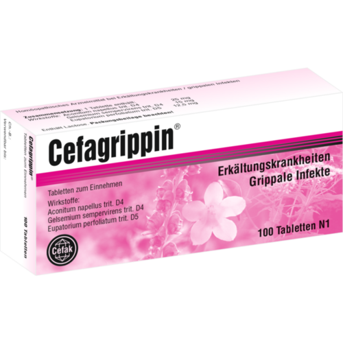 Verpackungsbild(Packshot) von CEFAGRIPPIN Tabletten