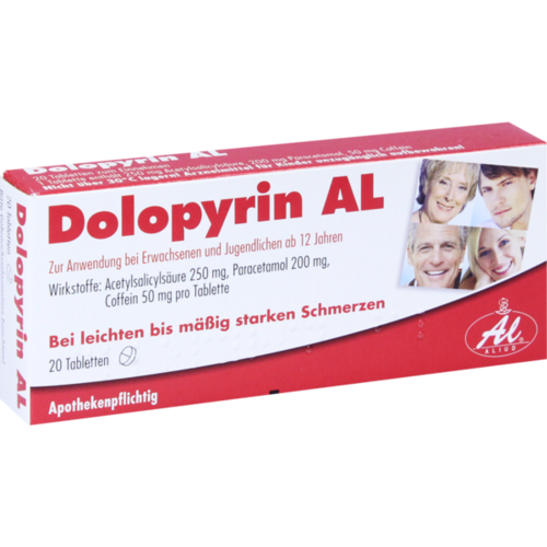 Verpackungsbild(Packshot) von DOLOPYRIN AL Tabletten